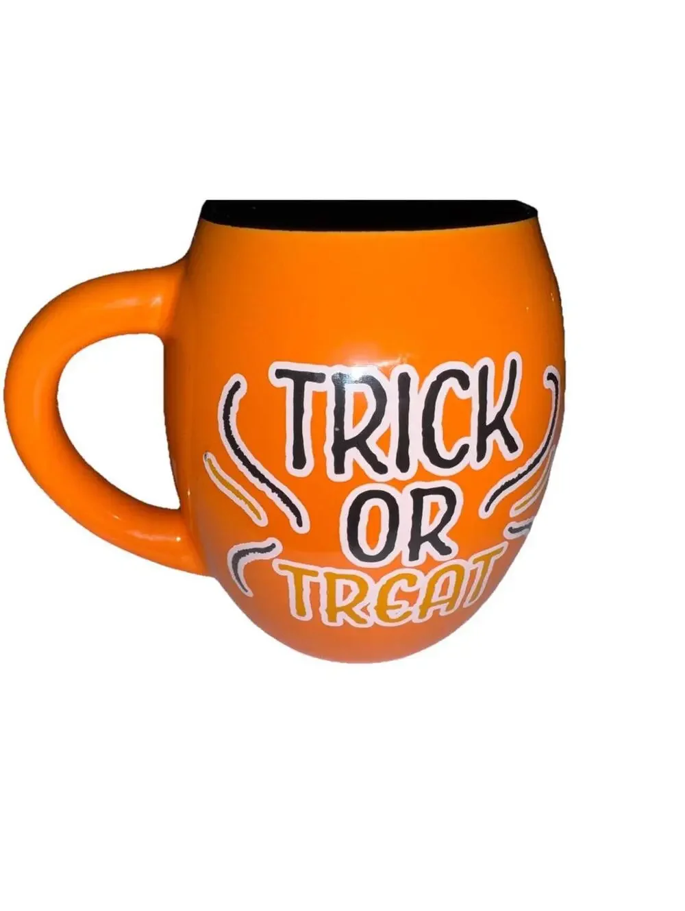 Hello Kitty Sanrio Trick or Treat Halloween Coffee Mug Pumpkin Orange & Black